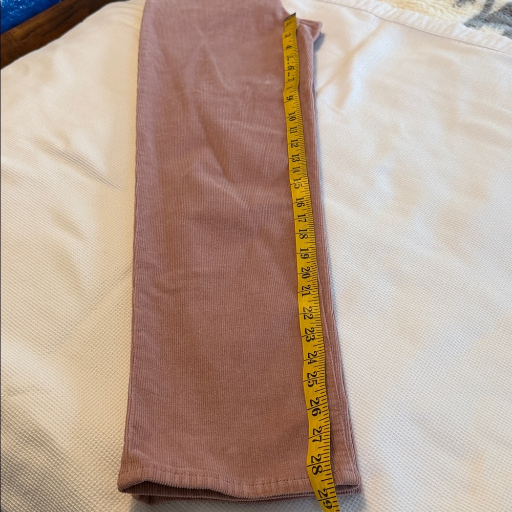 Madewell The Perfect Vintage Straight Jeans Corduroy Size 24 Sand Pink - Picture 11 of 14